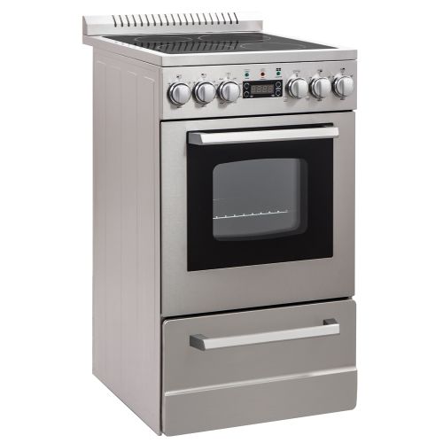 Gama eléctrica Avanti de 20" serie ELITE, acero inoxidable